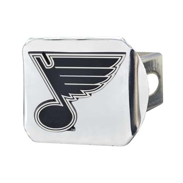 St. Louis Blues Blues Hitch Cover - Chrome