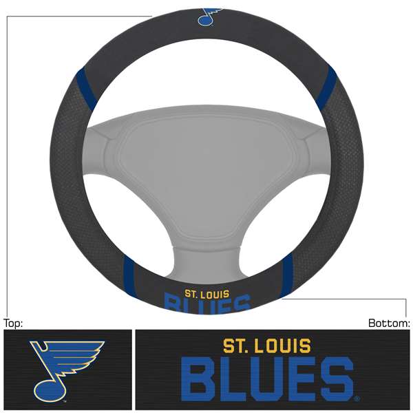 St. Louis Blues Blues Steering Wheel Cover