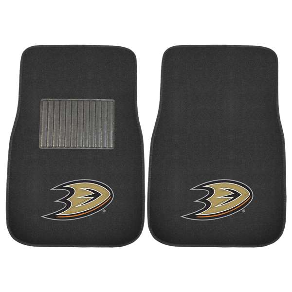 Anaheim Ducks Ducks 2-pc Embroidered Car Mat Set