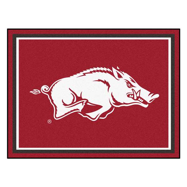 University of Arkansas 8x10 Rug Razorback Primary Logo
