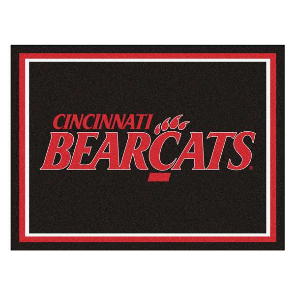 University of Cincinnati 8x10 Rug C Bear Claw Logo