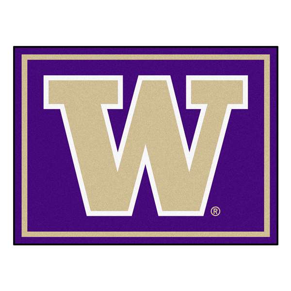 University of Washington 8x10 Rug W Logo