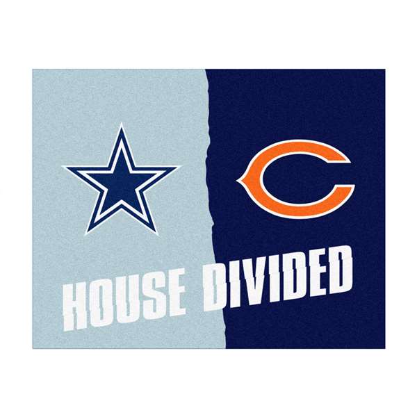 NFL House Divided - Cowboys / Bears House Divided House Divided Mat