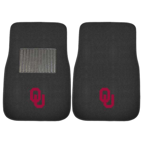 University of Oklahoma Sooners 2-pc Embroidered Car Mat Set