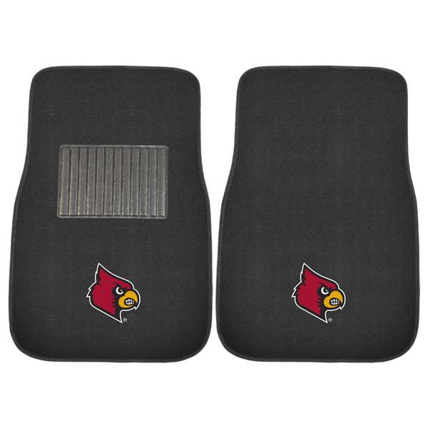 University of Louisville Cardinals 2-pc Embroidered Car Mat Set