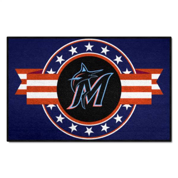 Miami Marlins Marlins Starter Mat - MLB Patriotic