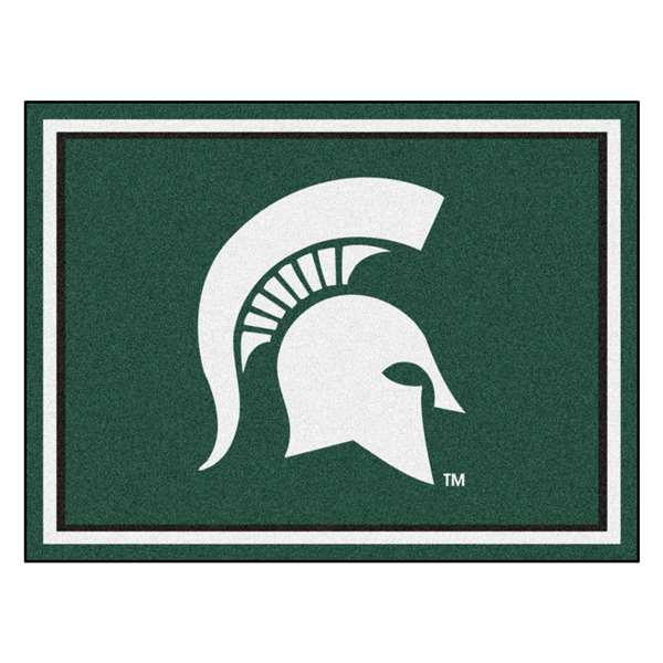 Michigan State University 8x10 Rug Spartan Helmet Logo