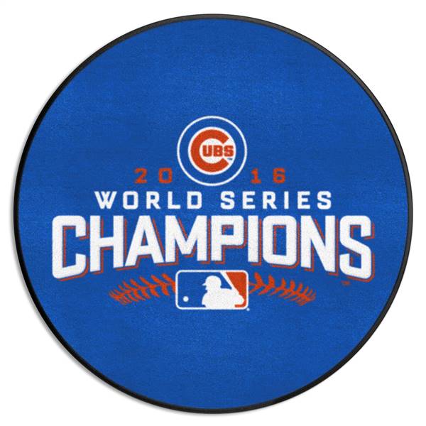 Chicago Cubs 2016 World Series Champions Baseball Mat 26" diameter 