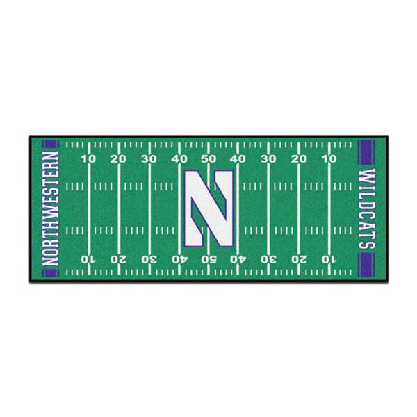Northwestern University Wildcats Football Field Runner