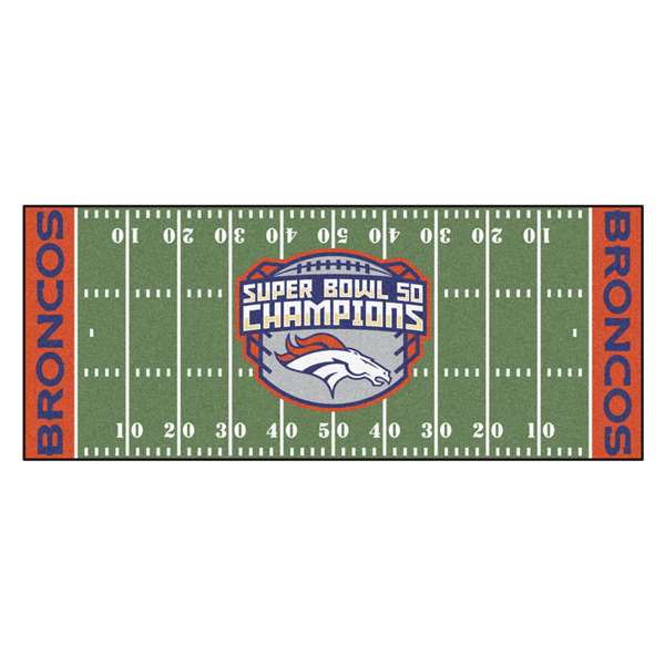 NFL - Denver Broncos Super Bowl 50 Champions  Football Field Runner