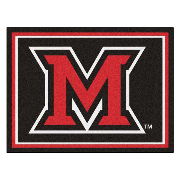Miami University (OH) 8x10 Rug Block M Logo
