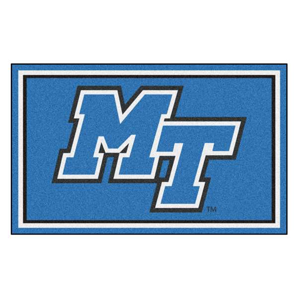 Middle Tennessee State University Blue Raiders 4x6 Rug