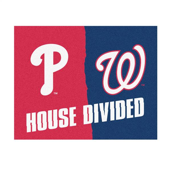 MLB House Divided - Phillies / Nationals House Divided House Divided Mat