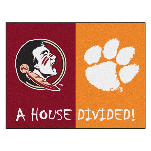 House Divided - Florida State / Clemson House Divided House Divided Mat