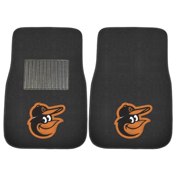 Baltimore Orioles Orioles 2-pc Embroidered Car Mat Set