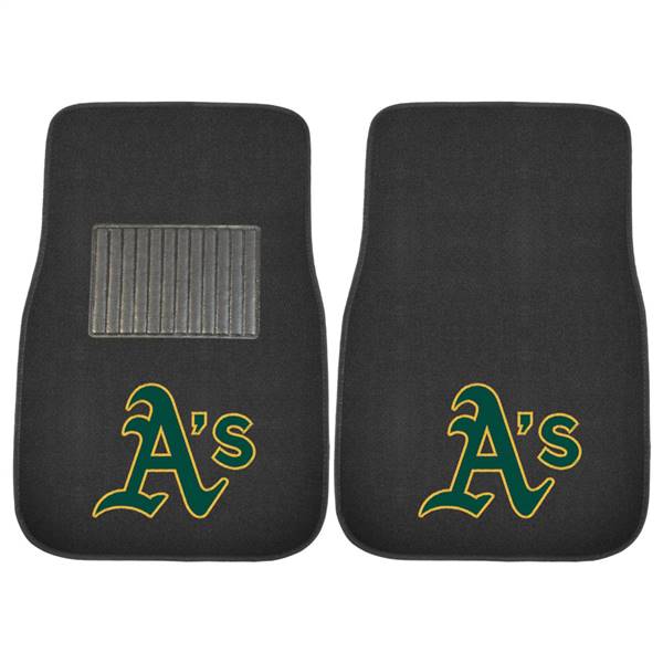 Oakland Athletics Athletics 2-pc Embroidered Car Mat Set