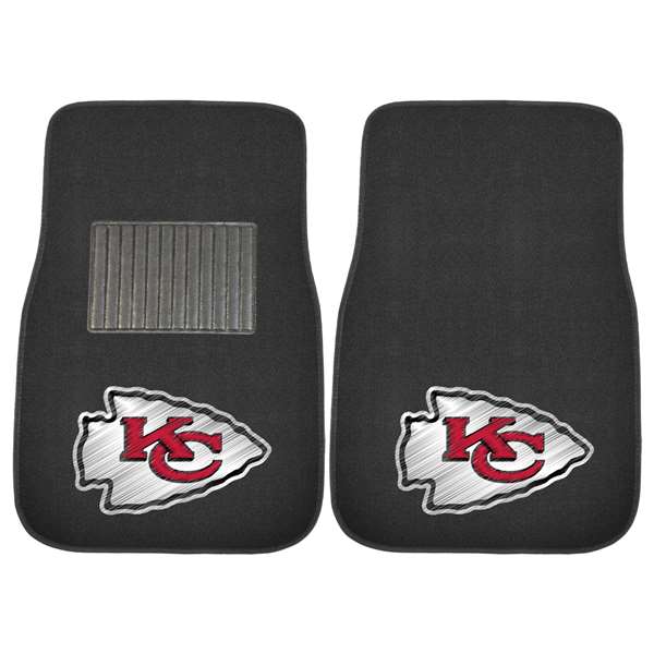 Kansas City Chiefs Chiefs 2-pc Embroidered Car Mat Set