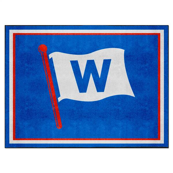 Chicago Cubs 8x10 Rug W Flag Logo