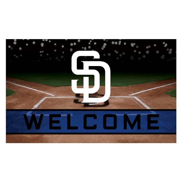 MLB - San Diego Padres Crumb Rubber Door Mat Door Mats