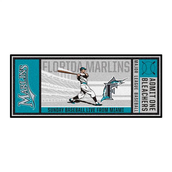 MLBCC - Miami Marlins Marlins Ticket Runner