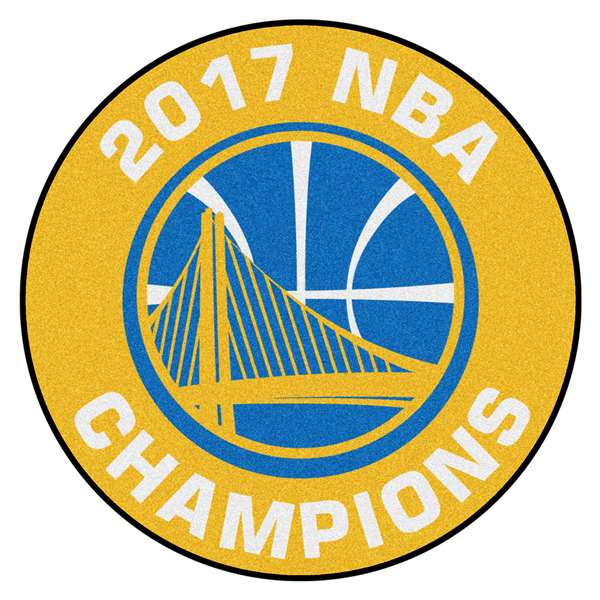 Golden State Warriors 2017 NBA Finals Champions Basketball Rug 27" Diameter