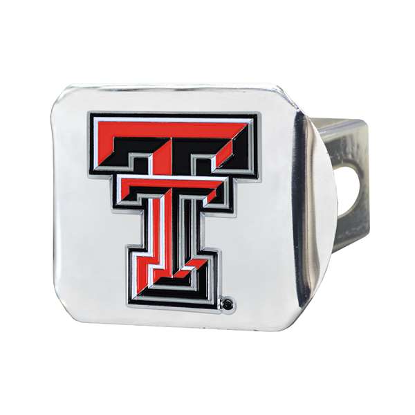 Texas Tech University Red Raiders Color Hitch Cover - Chrome