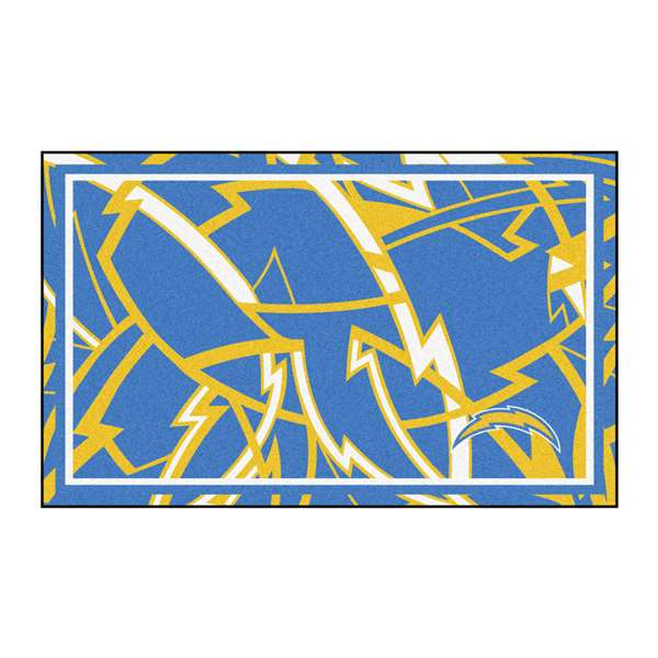 Los Angeles Chargers Chargers NFL x FIT 4x6 Rug