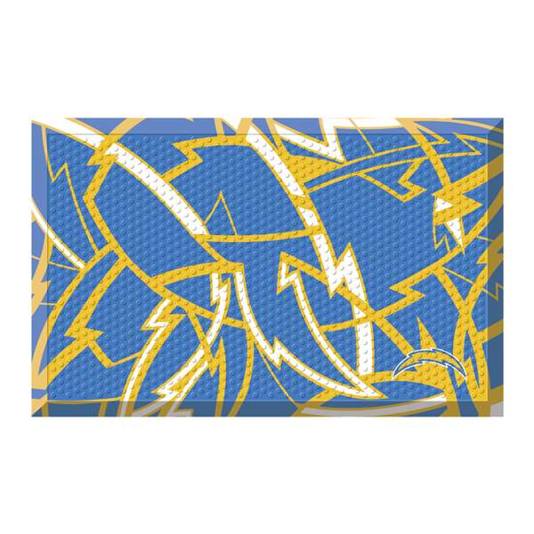 Los Angeles Chargers Chargers NFL x FIT Scraper Mat