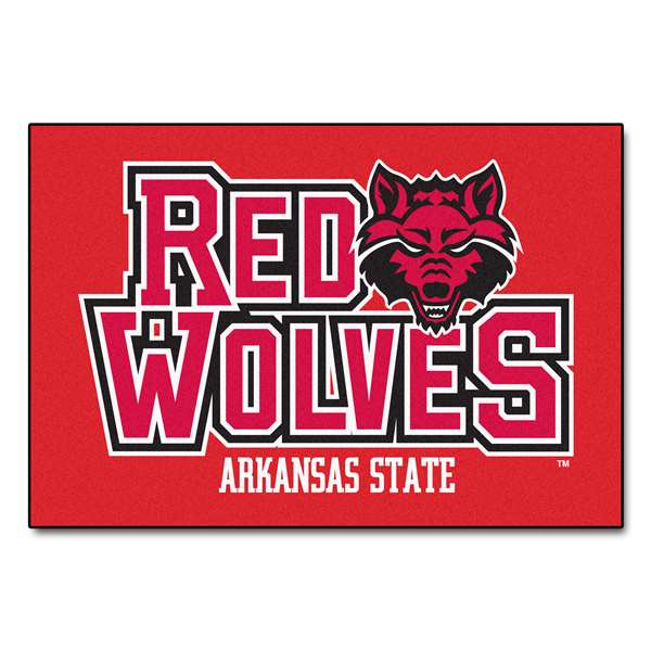 Arkansas State University Starter Mat Wolf Logo