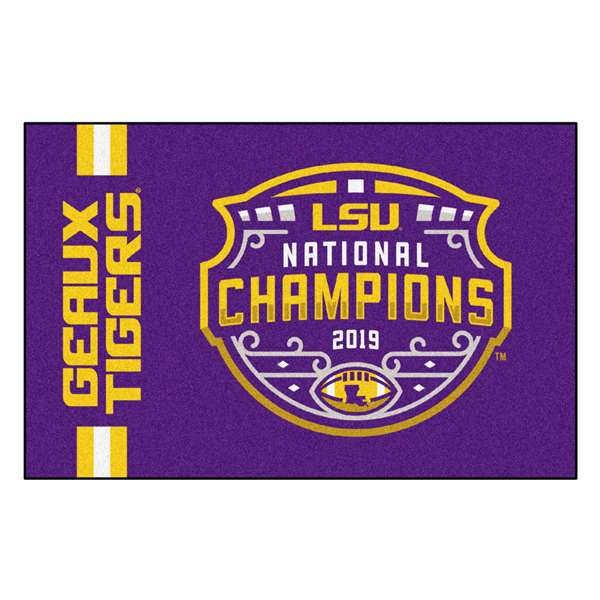 Louisiana State University LSU Tigers 2019-20 Football National Champions  Starter Mat 19"x30"