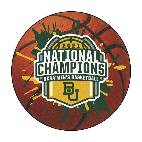 Baylor University Bears 2021 NCAA Basketball National Champions Basketball Mat