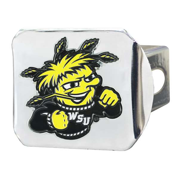 Wichita State University Shockers Color Hitch Cover - Chrome