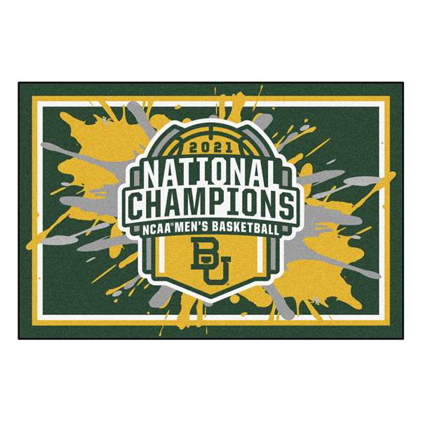 Baylor University Bears 2021 NCAA Basketball National Champions 3x5 Rug