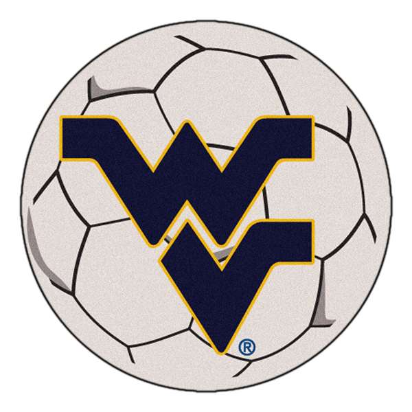 West Virginia University Mountaineers Soccer Ball Mat