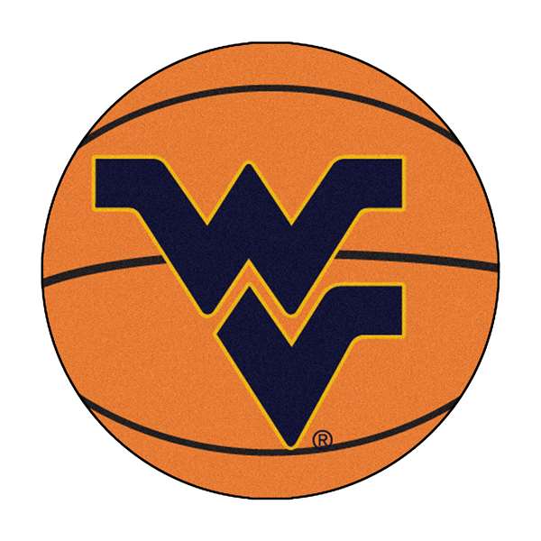 West Virginia University Mountaineers Basketball Mat