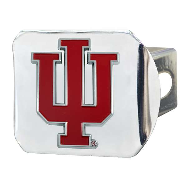 Indiana University Hooisers Color Hitch Cover - Chrome