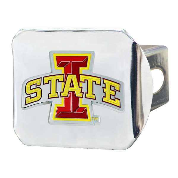 Iowa State University Cyclones Color Hitch Cover - Chrome
