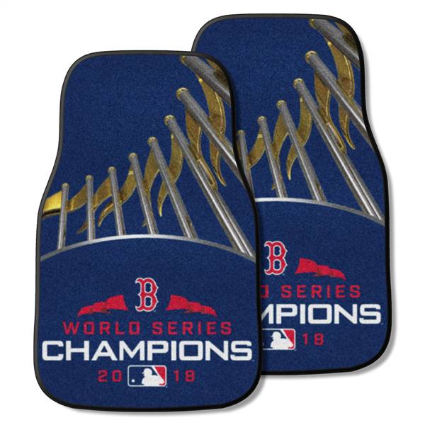 Boston Red Sox Red Sox 2-pc Carpet Car Mat Set