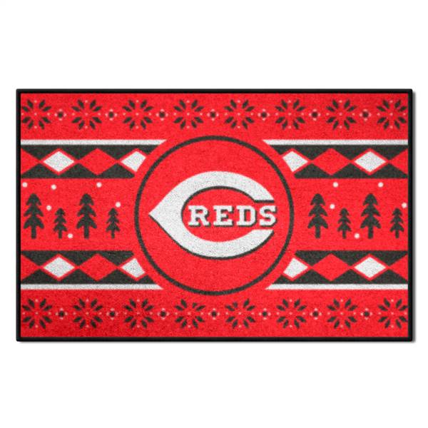 Cincinnati Reds Reds Holiday Sweater Starter Mat