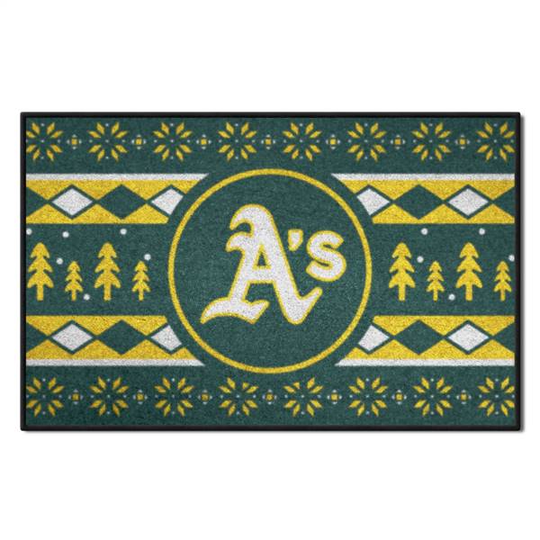 Oakland Athletics Athletics Holiday Sweater Starter Mat