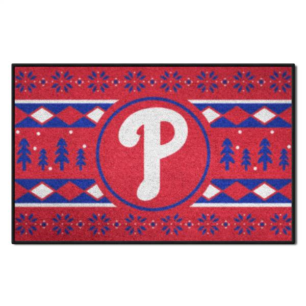 Philadelphia Phillies Phillies Holiday Sweater Starter Mat