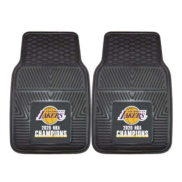 Los Angeles Lakers 2020 NBA Finals Champions 2-pc Vinyl Car Mat Set