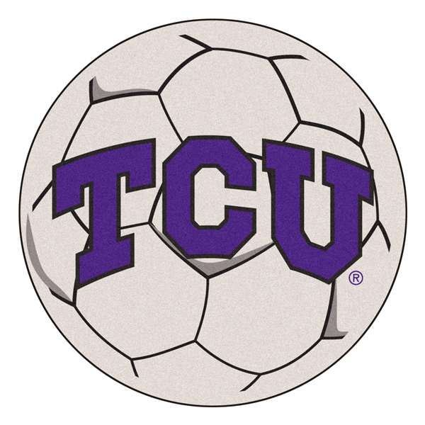 Texas Christian University Horned Frogs Soccer Ball Mat