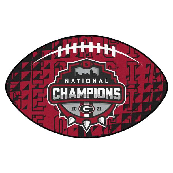 University of Georgia Bulldogs 2021-22 National Champions Football Mat-Rug