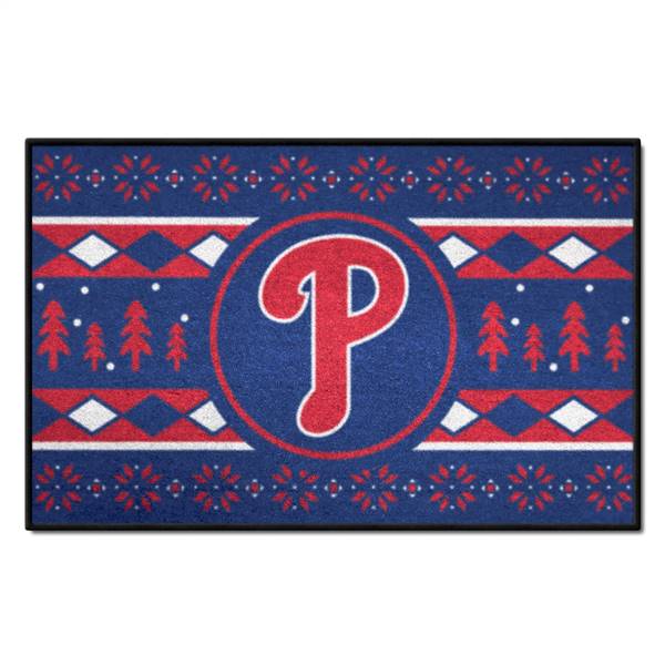 Philadelphia Phillies Phillies Holiday Sweater Starter Mat