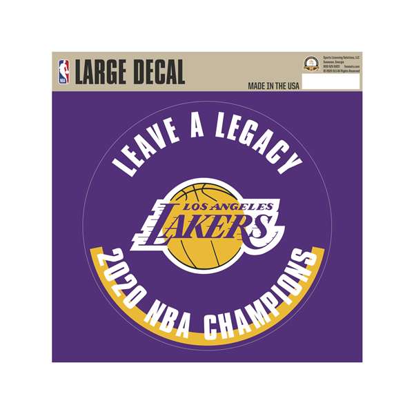 Los Angeles Lakers 2020 NBA Finals Champions Large Decal