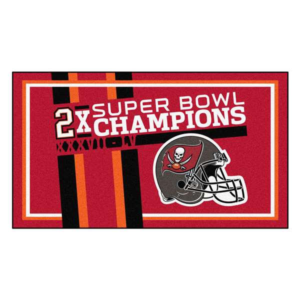 Tampa Bay Buccaneers Buccaneers Dynasty 3x5 Rug