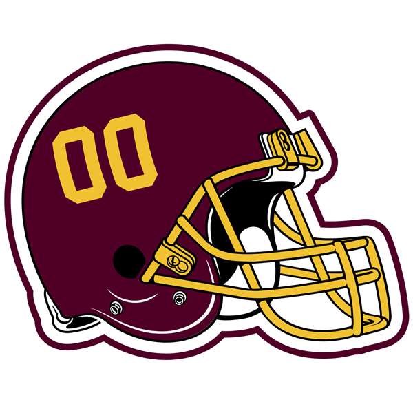 Washington Football Team Football Team Mascot Mat - Helmet
