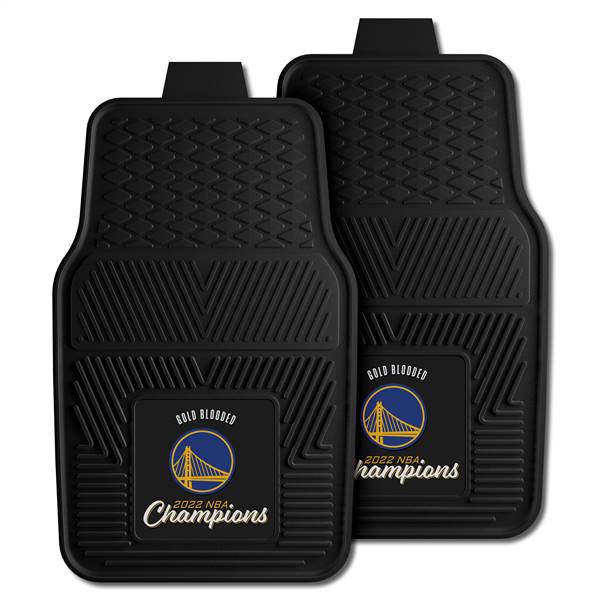 Golden State Basketball Warriors 2022 NBA Finals Champions 2-pc Vinyl Car Mat Set