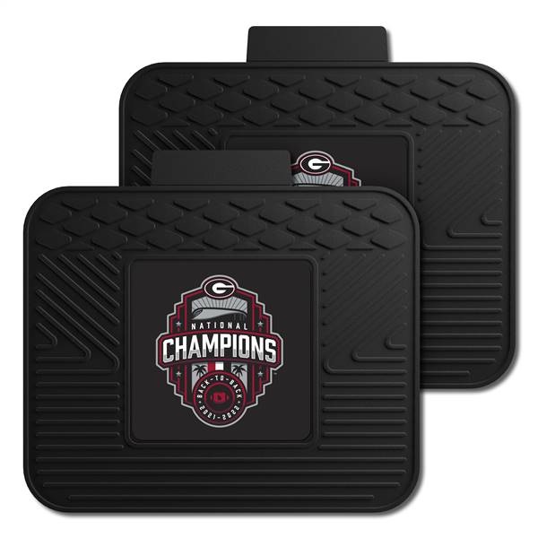 Georgia Bulldogs Football 2022-23 National Champions 2 Utility Mats 14x17 inches